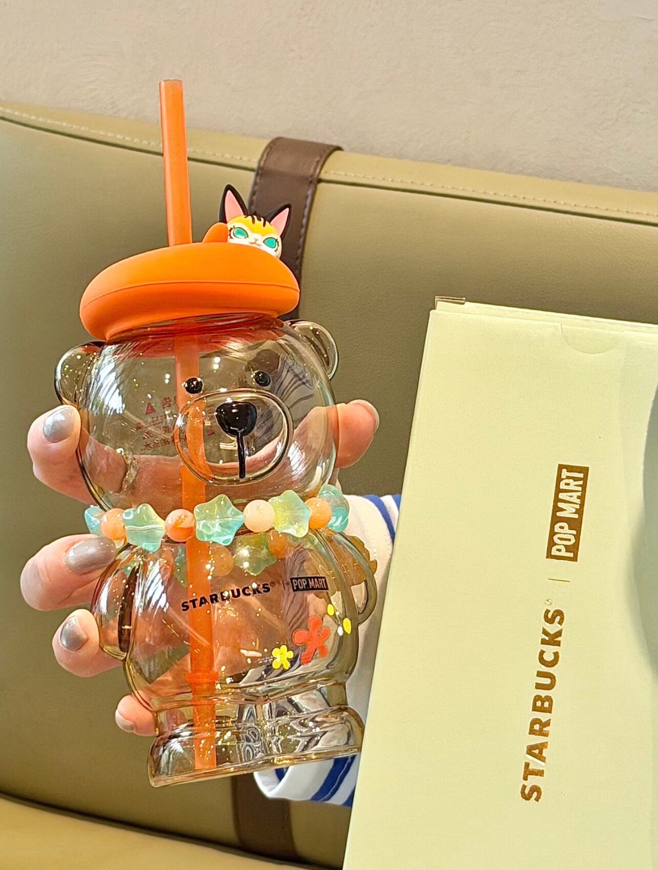 Starbucks x MOLLY series Little Painter - Glass straw cup