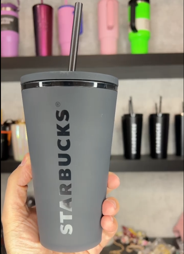 black and gary cold cup from starbucks