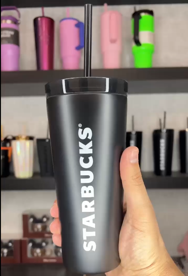 Black cold cup from starbucks