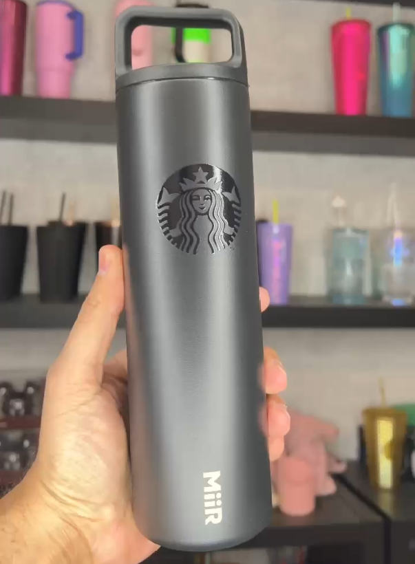 cute black tumbler from Starbucks (stainless)