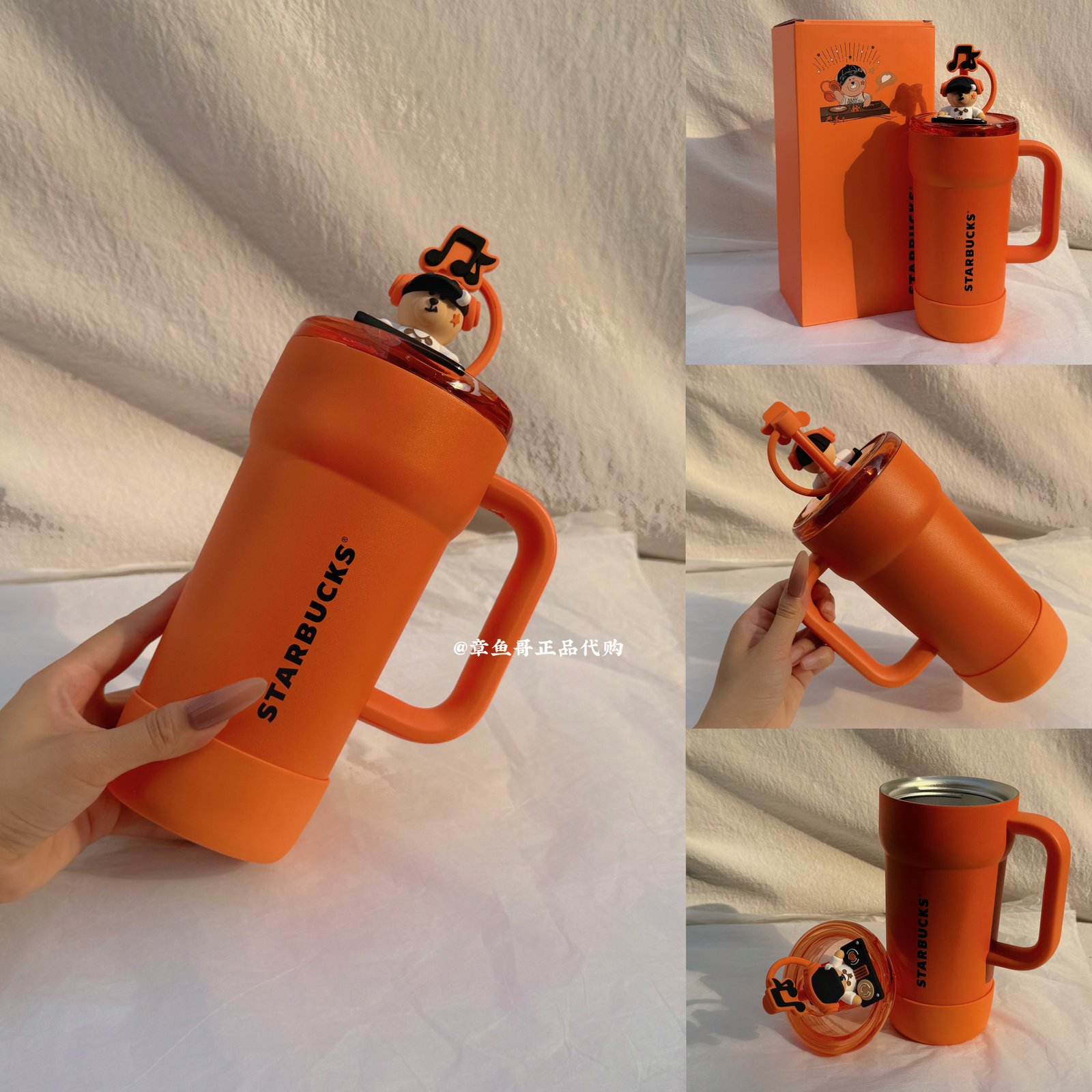 670ml Xiong Store Manager Stainless Steel Straw Cup with Straw Stopper