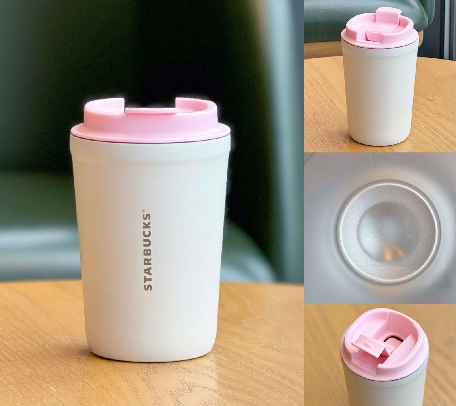 370ml Cherry Blossom Stainless Steel Desktop Mug