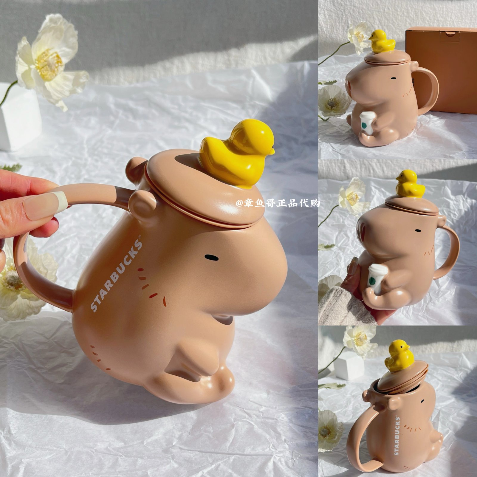Starbucks Mug Collection: CapiBra - 355ml Star Companion Capibala Ceramic Mug