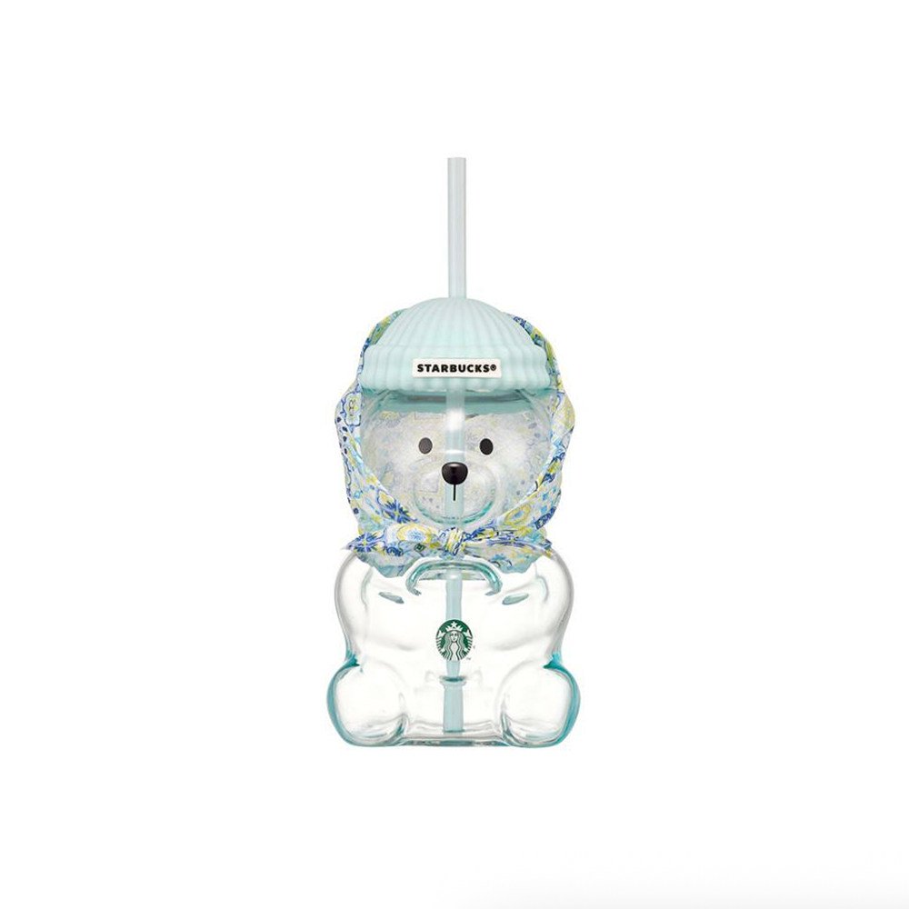 Korea 2026 Summer Collection yellow series - Bear-shaped glass, 591ml