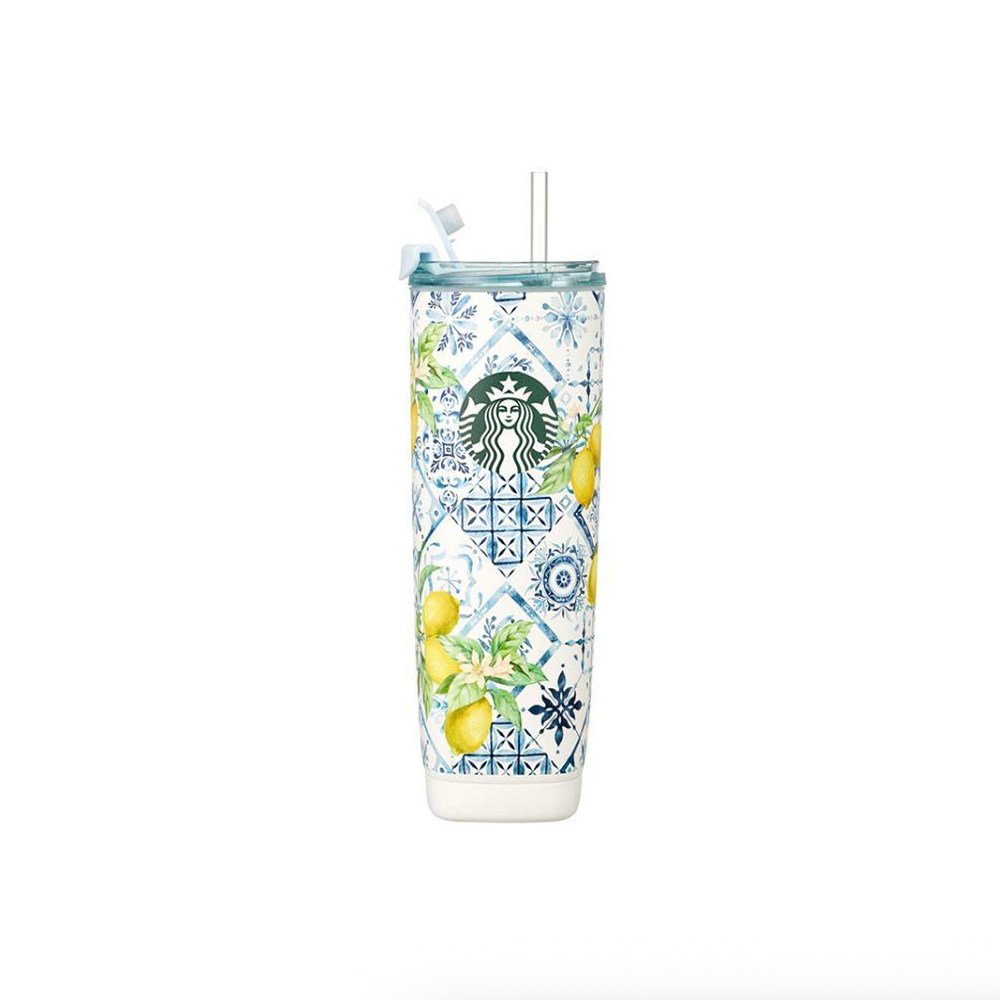Lemon straw cup 600ml