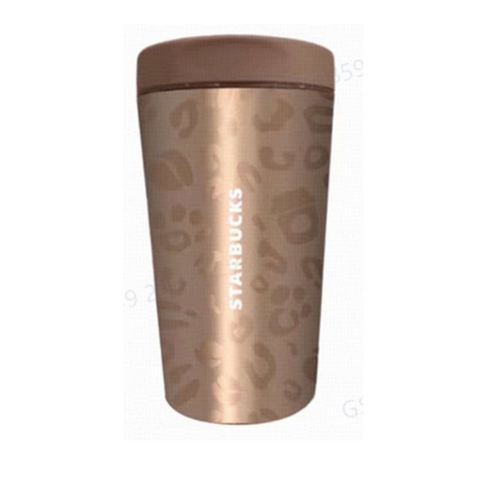360ml Leopard Print Coffee-Style Sliding Lid Stainless Steel Desktop Mug