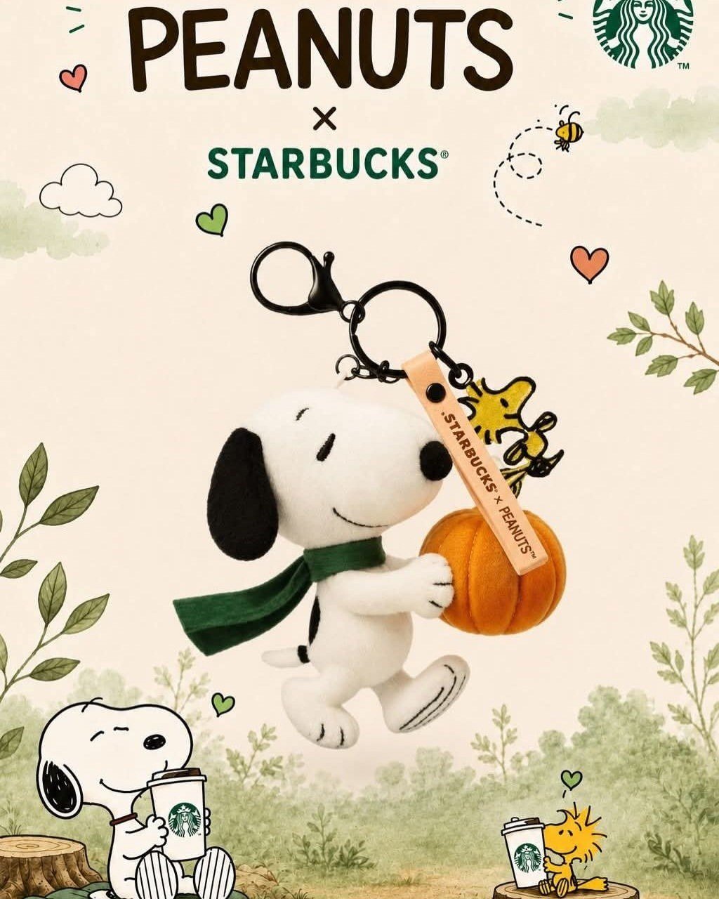  Peanuts Snoopy keychain