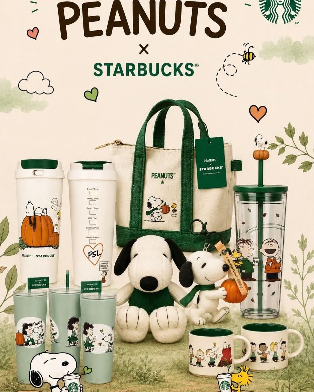 Starbucks Snoopy Collaboration Autumn Mug