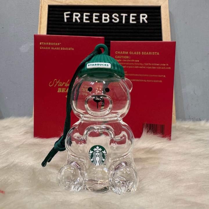 Starbucks Bearista Glass Ornament 