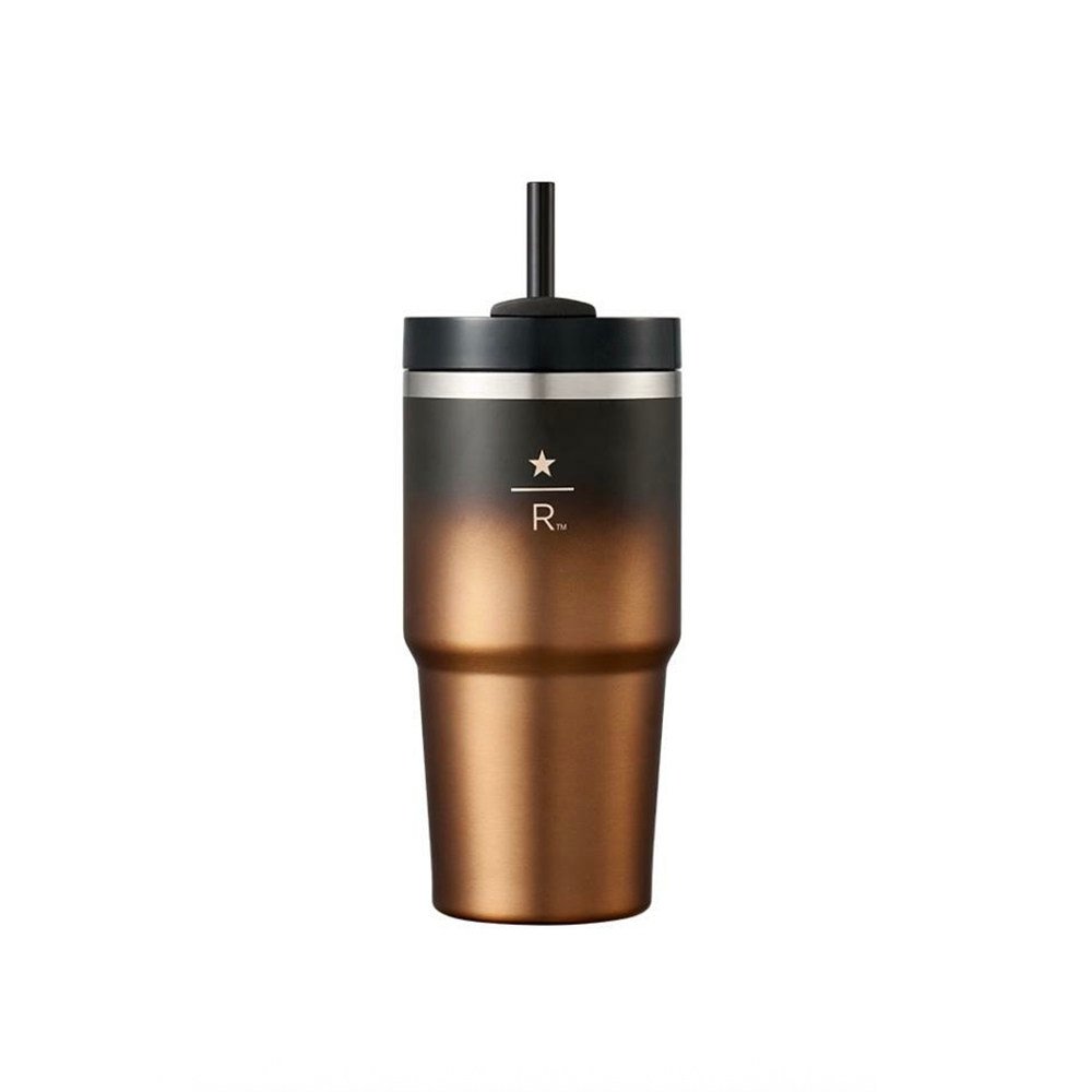 South Korea sources 2026 Starbucks Reserve limited edition - Stanley Black Gold Straw Cup 591ml
